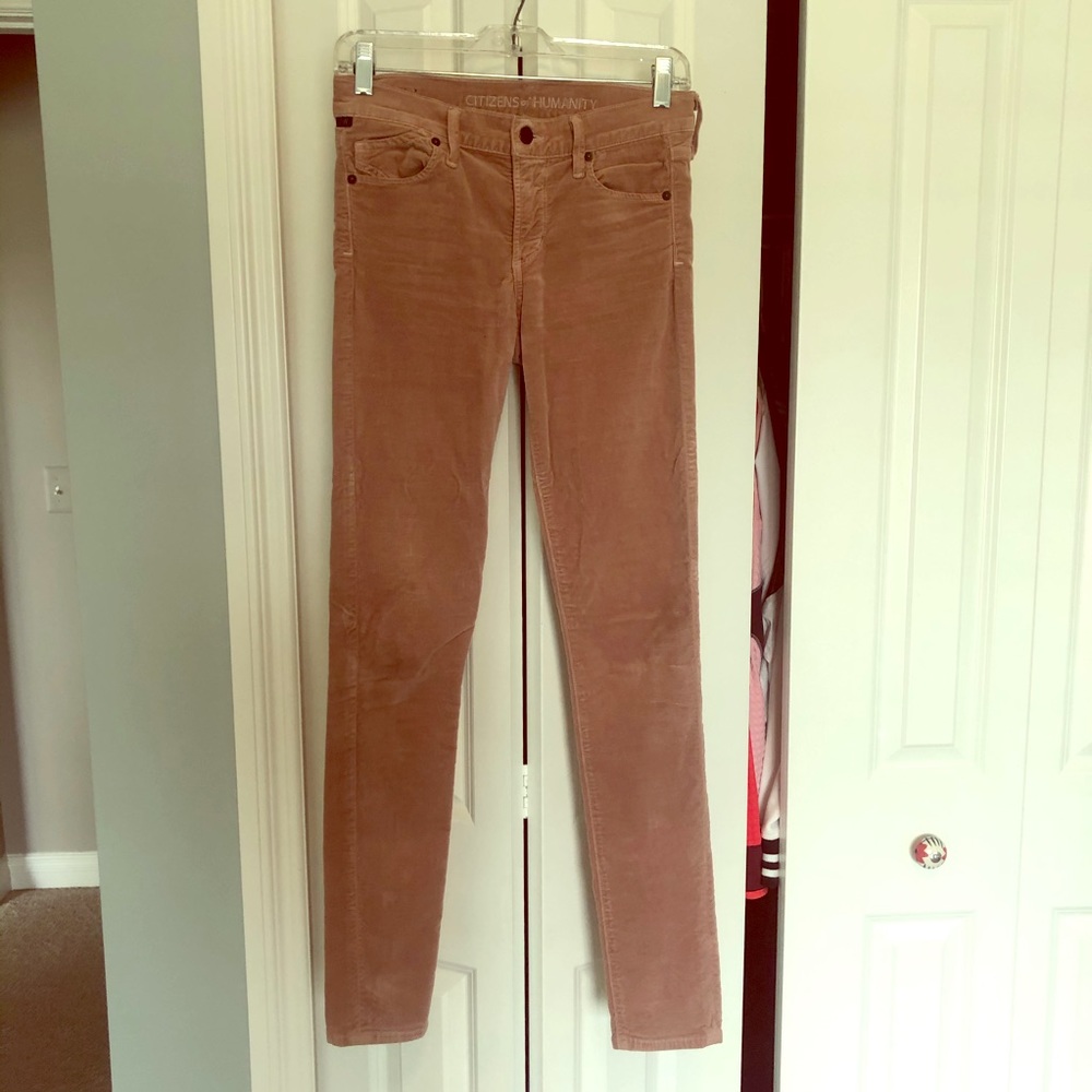 Pink Citizens of Humanity corduroy pants